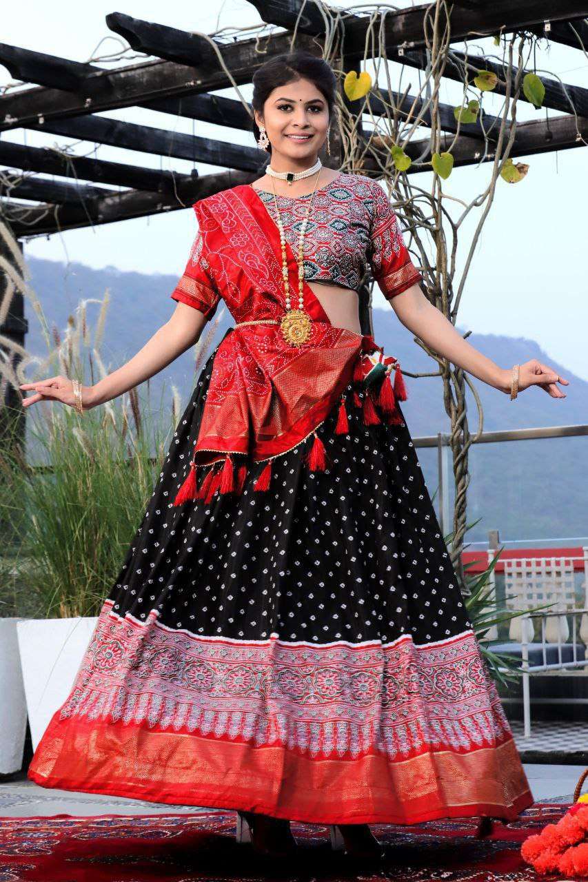 Women's Traditional Bandhani Ghagra Choli with Dupatta ? Navratri & Festive Wear - Image 6